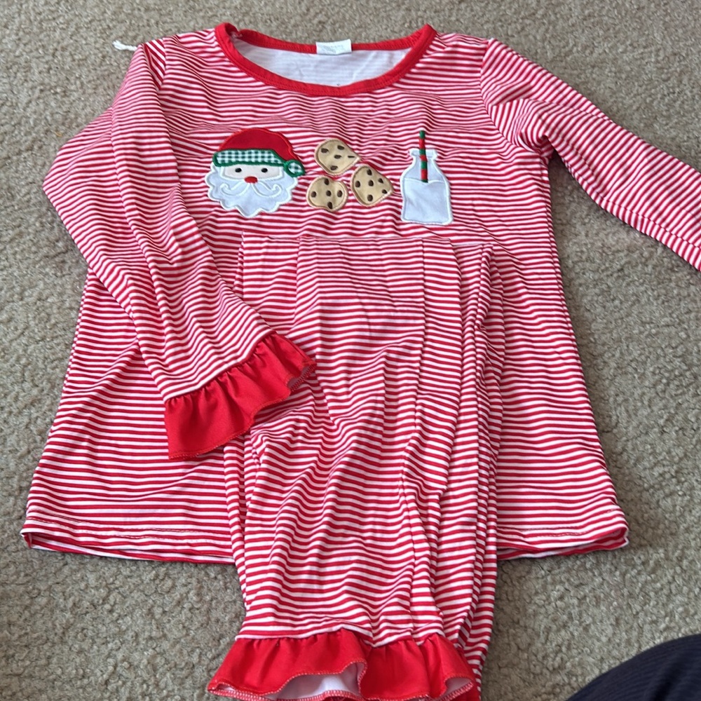 7-8 pajamas with bell sleeves and pants